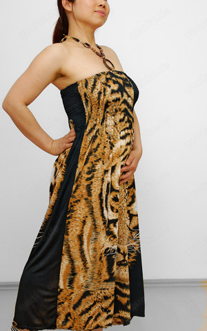 Kleid, Löwe-Muster, Größe S M, Marke Breakout