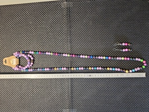 Halskette (Magicpearls) mit Armbändern und Ohrsteckern