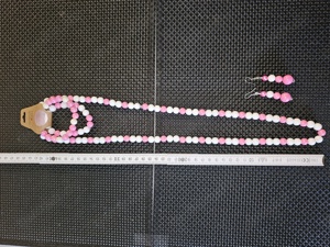 Halskette (Magic Pearls) mit Armbändern und Ohrringen