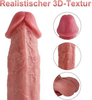 Realistischer Dildo, 21 cm Bild 2