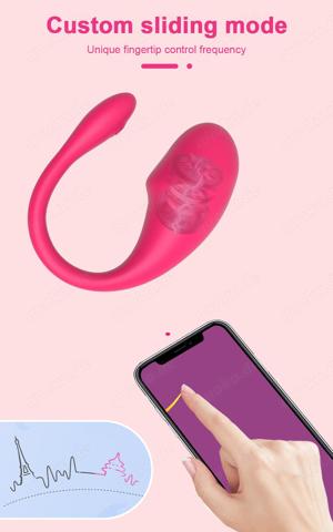 Drahtloses Vibro Ei, Fernbedienung leistungsstarke App-Steuerung, G-Punkt-Dildo Bluetooth für Frauen Bild 5