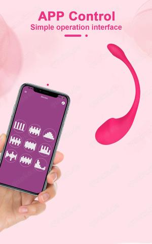 Drahtloses Vibro Ei, Fernbedienung leistungsstarke App-Steuerung, G-Punkt-Dildo Bluetooth für Frauen Bild 4