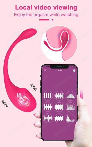 Drahtloses Vibro Ei, Fernbedienung leistungsstarke App-Steuerung, G-Punkt-Dildo Bluetooth für Frauen Bild 2