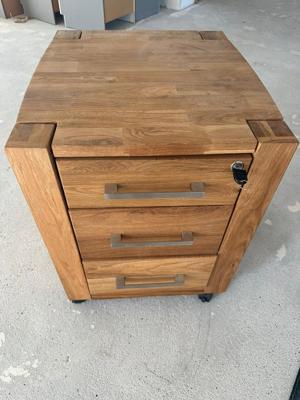 2 Holz Rollcontainer für Schreibtisch