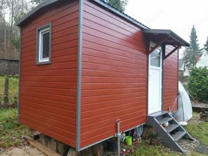 Bauwagen, Tiny House, Gartenhaus auf Rädern