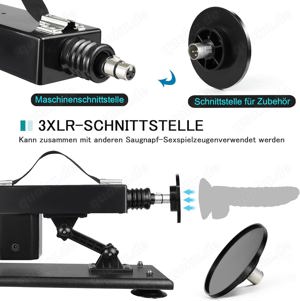 Sexmaschine für Frauen, Automatische Fickmaschine mit Saugnapfadapter, Sex Spielzeug Bild 3