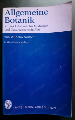 Allgemeine Botanik von Wilhelm Nultsch - 6. überarbeitete Auflage von 1977