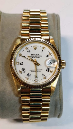 Rolex Datejust 31,Gold mit Diamant Zifferblatt