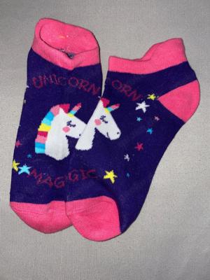 Getragene Socken Einhorn 