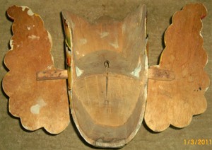 Gurula - Ceylon   Sri Lanka - 60er 70er Jahre Vogelkopf Maske Bild 2