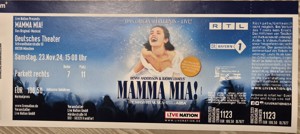 1 Ticket Mamma Mia Musical in München Deutsches Theater