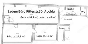 Laden   Büro 95m  in Apolda zu vermieten ab 450,- 