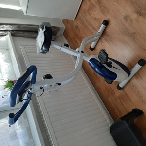 Hometrainer, weiß   blau