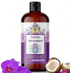 Sinnliches Tantra-Massageöl mit Kokosduft   XXL 500 ML