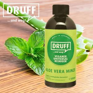 DRUFF Veganer Universalreiniger - Biologisches Konzentrat mit Aloe Vera Minze