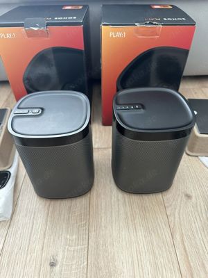 2 Sonos Play 1 Wireless Lautsprecher Schwarz Wifi Gen1 Gen 1 PAAR Top Zustand