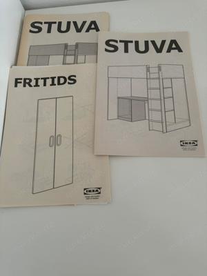 Hochbett Stuva von Ikea mit Schreibtisch und Kleiderschrank 