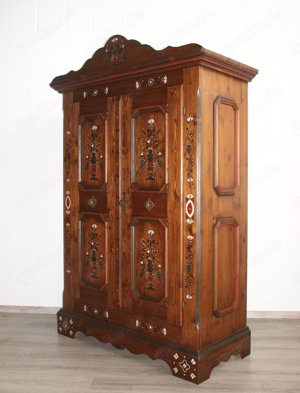 Bauernschrank (Nr.1064) Voglauer Anno 1700 Fichte massiv Bild 4