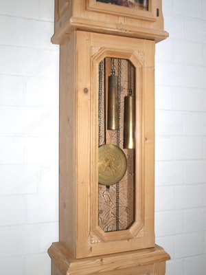 Standuhr (Nr.864) Voglauer Anno 1900 Fichte massiv Bauernschrank Bild 6