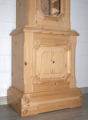 Standuhr (Nr.864) Voglauer Anno 1900 Fichte massiv Bauernschrank Bild 7