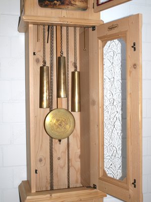 Standuhr (Nr.864) Voglauer Anno 1900 Fichte massiv Bauernschrank Bild 8