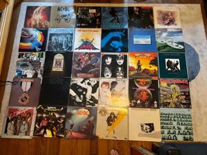 69x Stück Schallplatten Sammlung Rock Pop Vinyl LP Langspielplatten AC DC Kiss