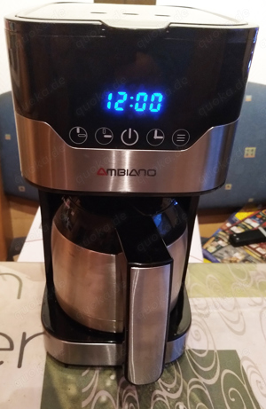  Ambiano Thermo Kaffeeautomat 1,2 L. mit Isokanne + Timer