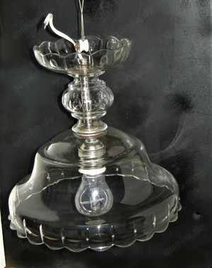 Antike Glaslampe Deckenlampe ca. 1930
