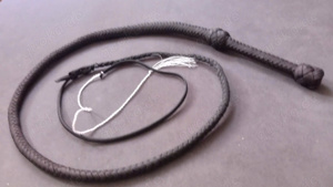 Miniature Pocket Sized Bullwhip -Miniatur-Bullenpeitsche 3 Fuß