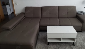 Wohnlandschaft Couch grau 3 m breit, 80 cm hoch, 2 m bzw 67 cm Sitzfläche