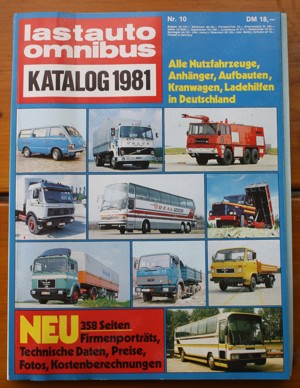 Lastauto Omnibus Katalog 1981