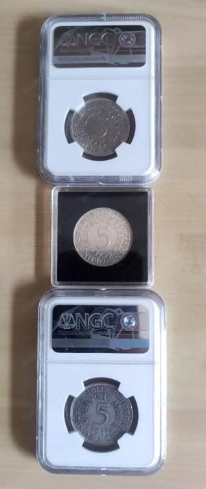 Verkaufe 3 X 5 DM BRD 1958 J , 1957 J u 1956 J ( sehr schön )