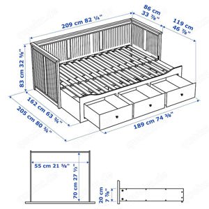 Ikea-Bettsofa Hemnes zu verschenken gegen Abholung in Tübingen 