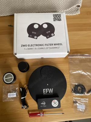 ZWO Elektronik FW, Filterrad für 8x 1,25  Filter gefasst, oder 31mm ungefasst