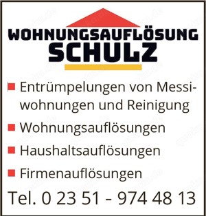 Haushaltsauflösung, Wohnungsauflösung, Entrümpelung, Entkernung