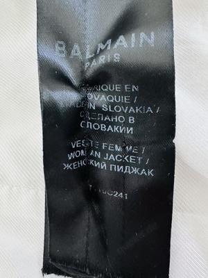Balmain Tweed Blazer Weiß GR FR 38 Bild 10