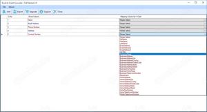 Easily convert Excel files to vCard files