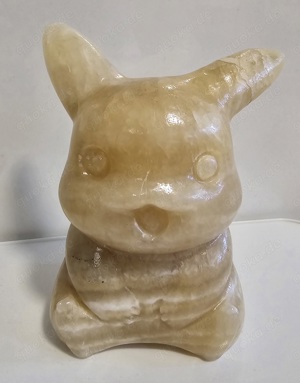 Pikachu aus Honig Calcit, honey calcite, Mineralien