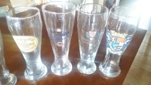 Weizenbiergläser 8 St. verschiedene Biersorten -marken noch vorhanden Bild 3