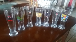 Weizenbiergläser 8 St. verschiedene Biersorten -marken noch vorhanden Bild 4