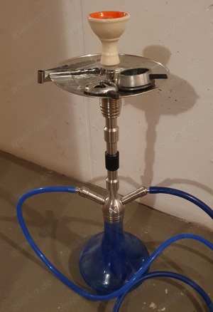 Hochwertige Amy Shisha Edelstahl komplett Set mit 2 Schläuchen und Zubehör