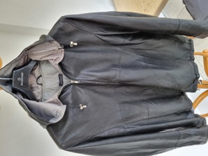 Damen Lederjacke mit abnehmbarer Kaputze, sehr weiches Leder Gr. 42