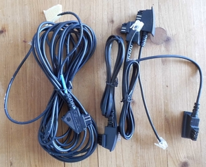 zu verkaufen - 5 Stück gebrauchte Anschlußkabel TAE auf RJ-11 für DSL-Splitter