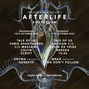 Afterlife Festival Niederlande Tickets   1-6x Stehplätze   17.10.2024