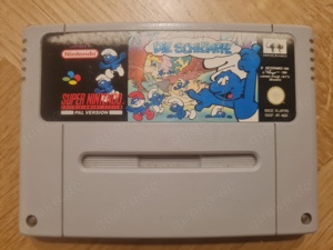 Super Nintendo SNES Spiel Die Schlümpfe