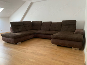 Wohnlandschaft   Sofa (U-Form) in Schokobraun in Top Zustand