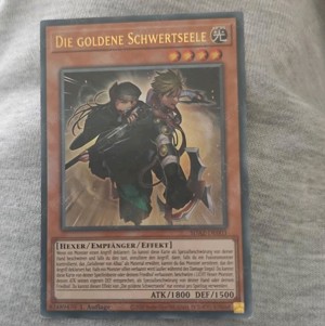 Yugioh Karte Die Goldene Schwertseele Holo 