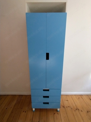 BERLIN - STUVA IKEA Kinderkleiderschrank blau