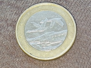 Rare Coin, 1 Euro Coin 2000 Finland, Finish 2000 Euro Coin,