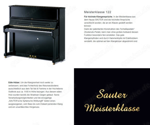 Klavier Meisterklasse 122 von C. Sauter zu verkaufen